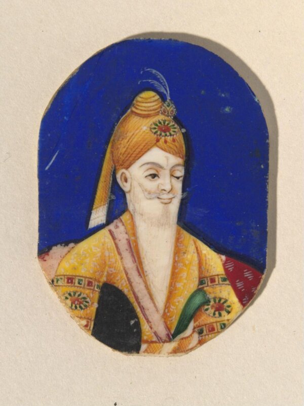 One of twenty-seven portraits on ivory of rulers and historical personages of the nineteenth century.