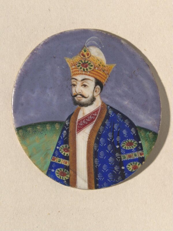 One of twenty-seven portraits on ivory of rulers and historical personages of the nineteenth century.