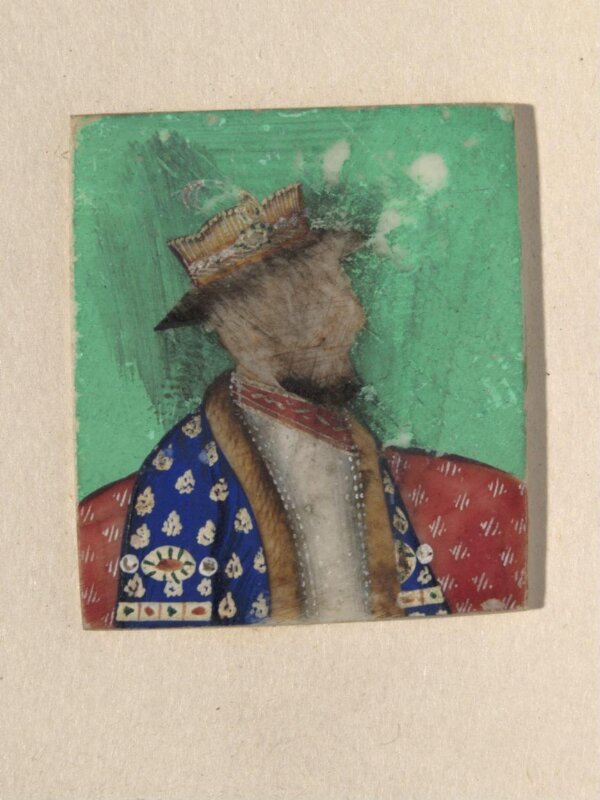 One of twenty-seven portraits on ivory of rulers and historical personages of the nineteenth century.
