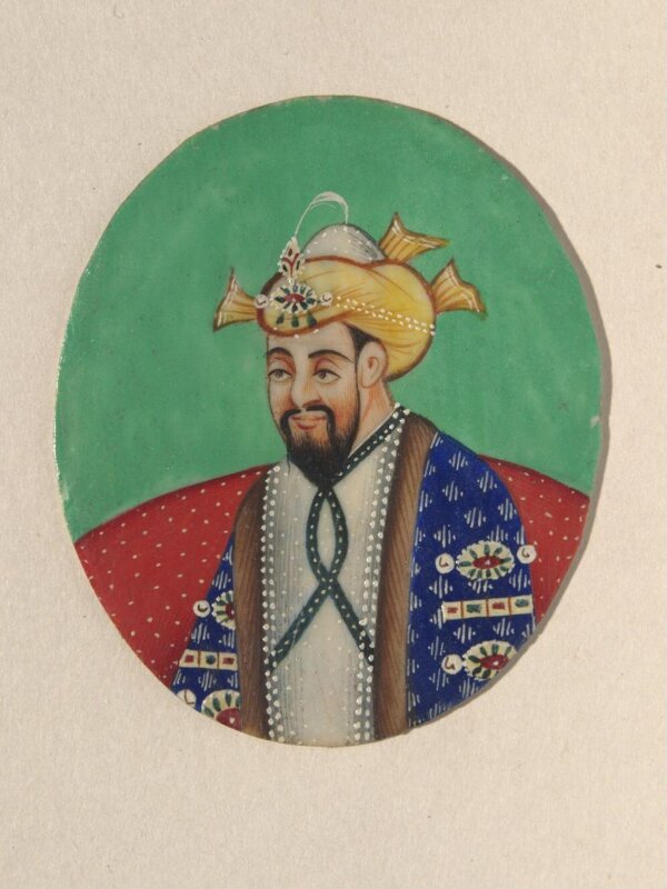 One of twenty-seven portraits on ivory of rulers and historical personages of the nineteenth century.