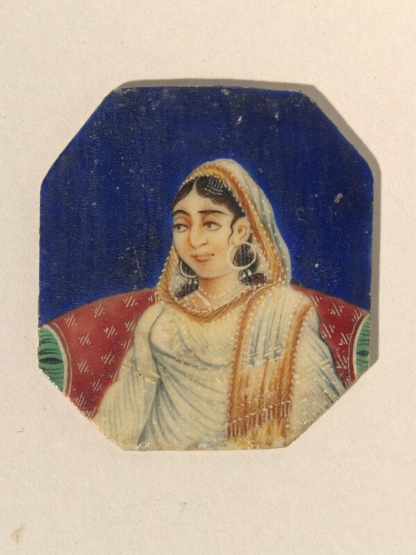 One of twenty-seven portraits on ivory of rulers and historical personages of the nineteenth century.