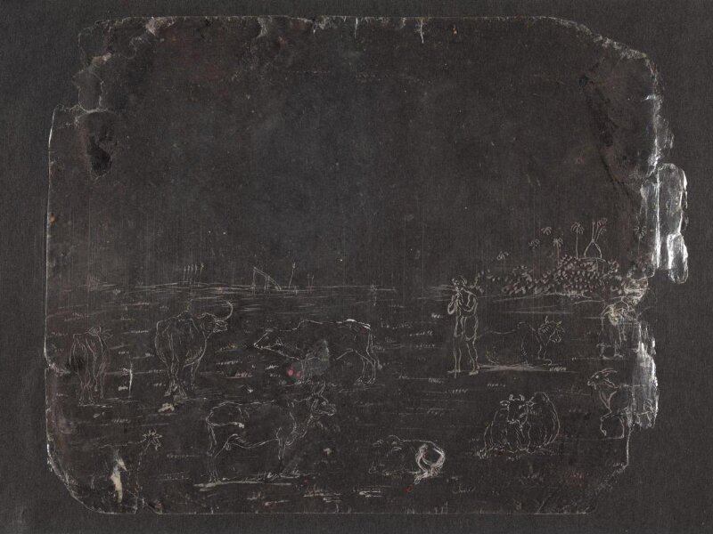 One of sixty-three paintings depicting occupations, festivals and ships.