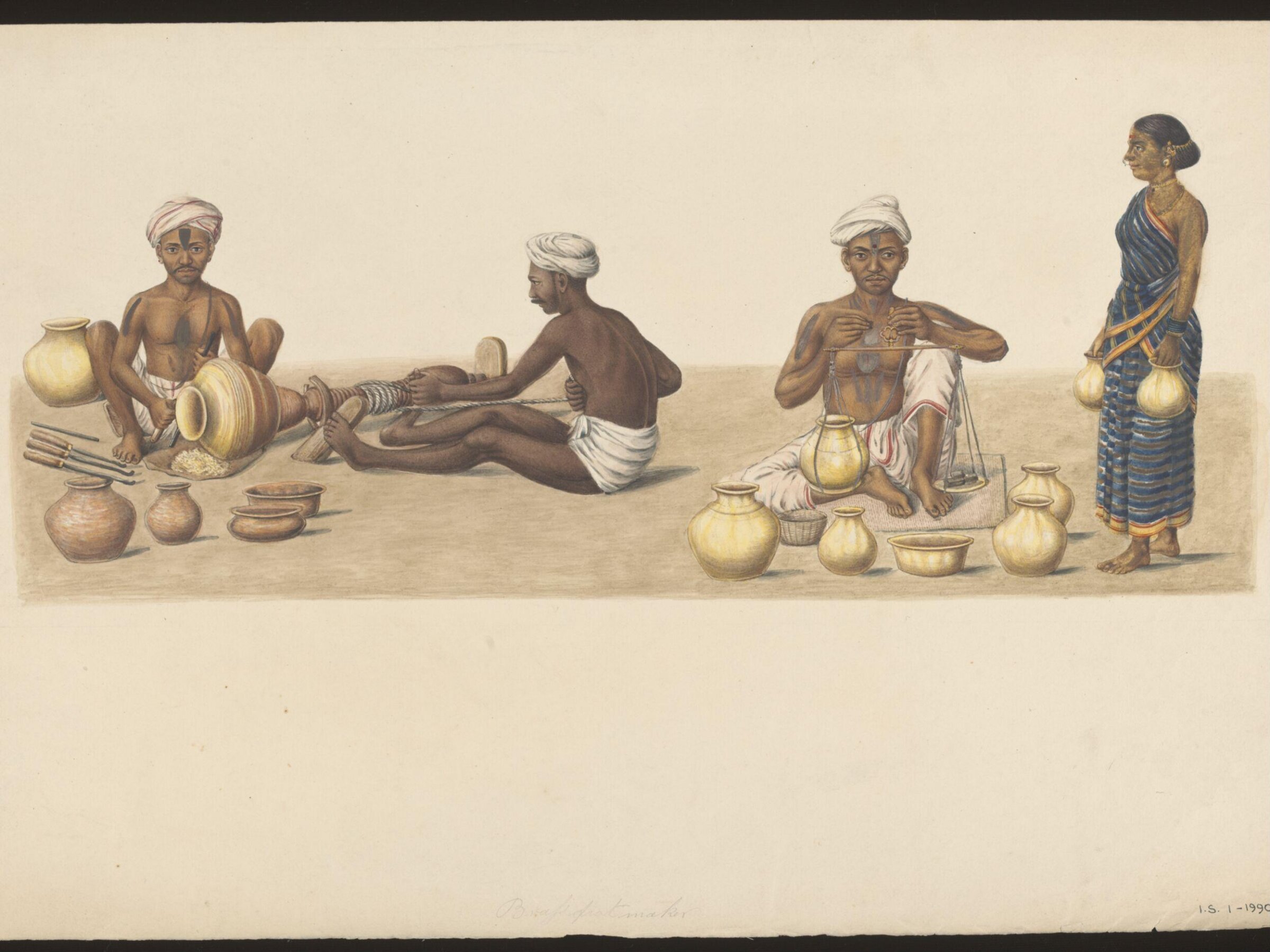 Brass pot makers, ca. 1840 - ca. 1850