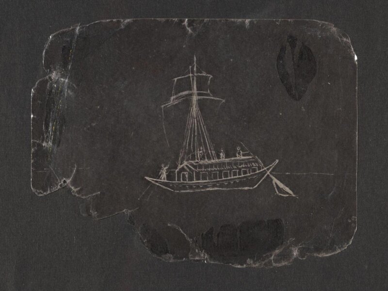 One of sixty-three paintings depicting occupations, festivals and ships.