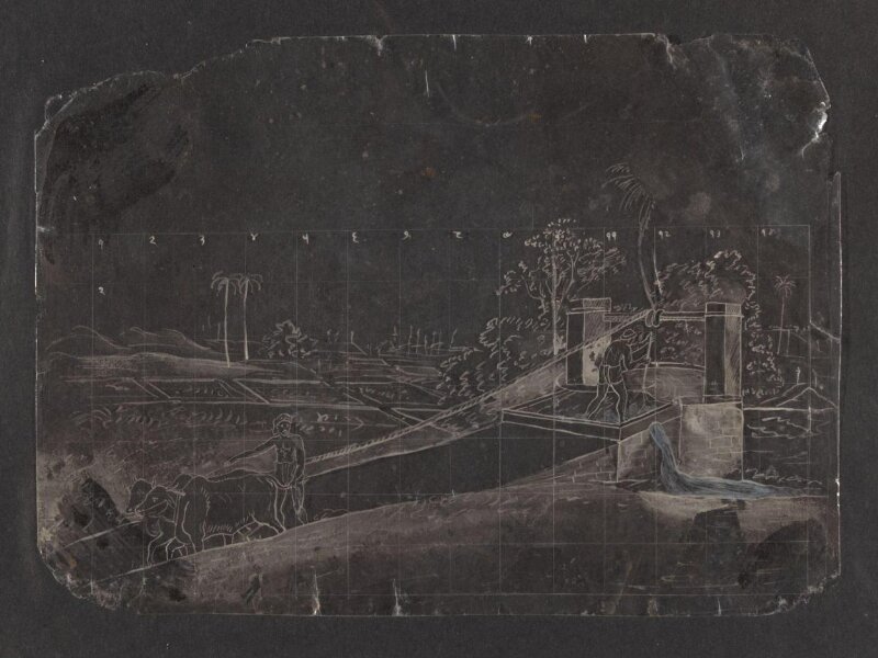 One of sixty-three paintings depicting occupations, festivals and ships.