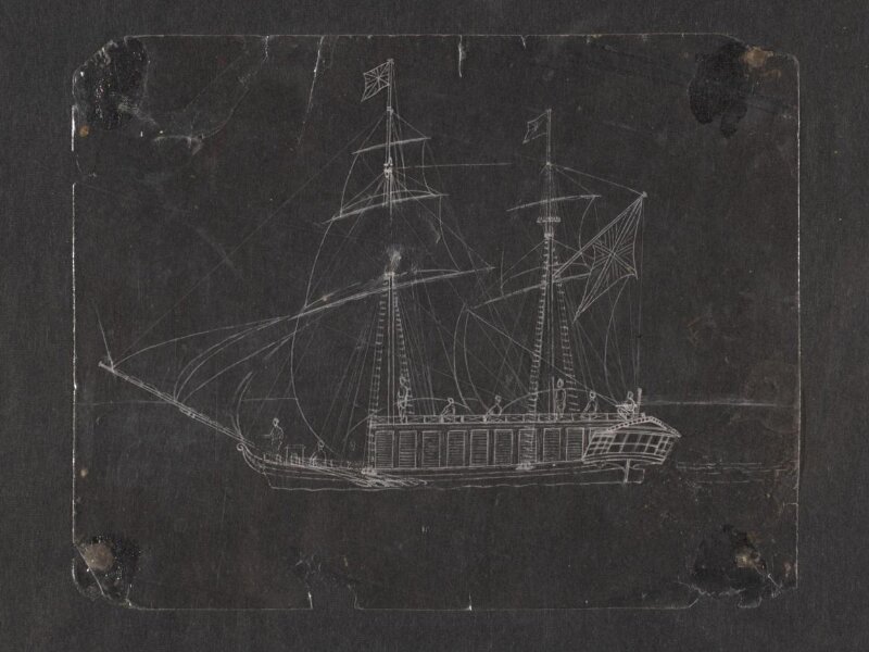 One of sixty-three paintings depicting occupations, festivals and ships.