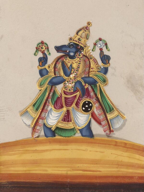 One of twelve paintings of Hindu deities.