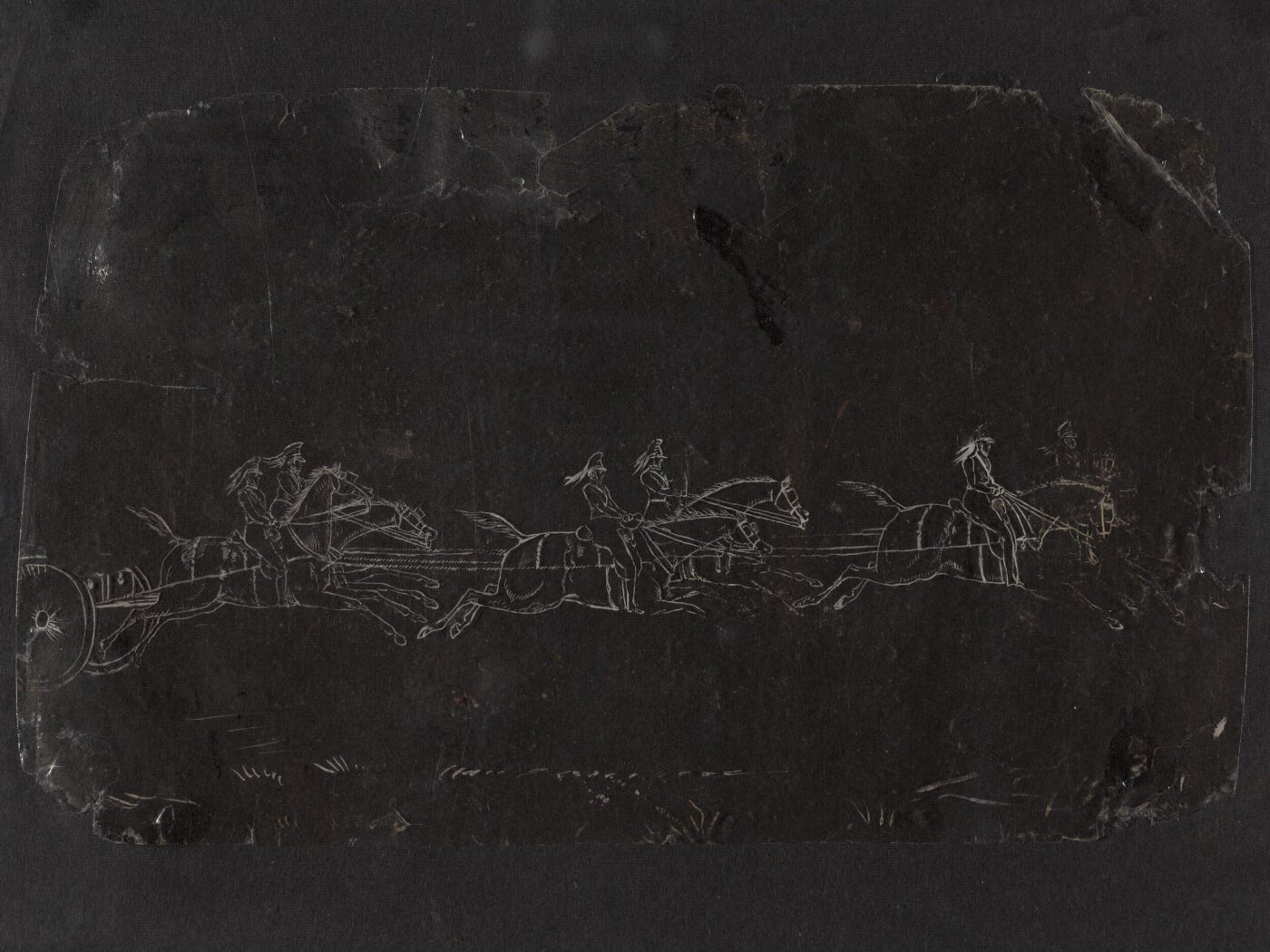 Unknown, One of twenty-seven paintings, mainly depicting hunting scenes.