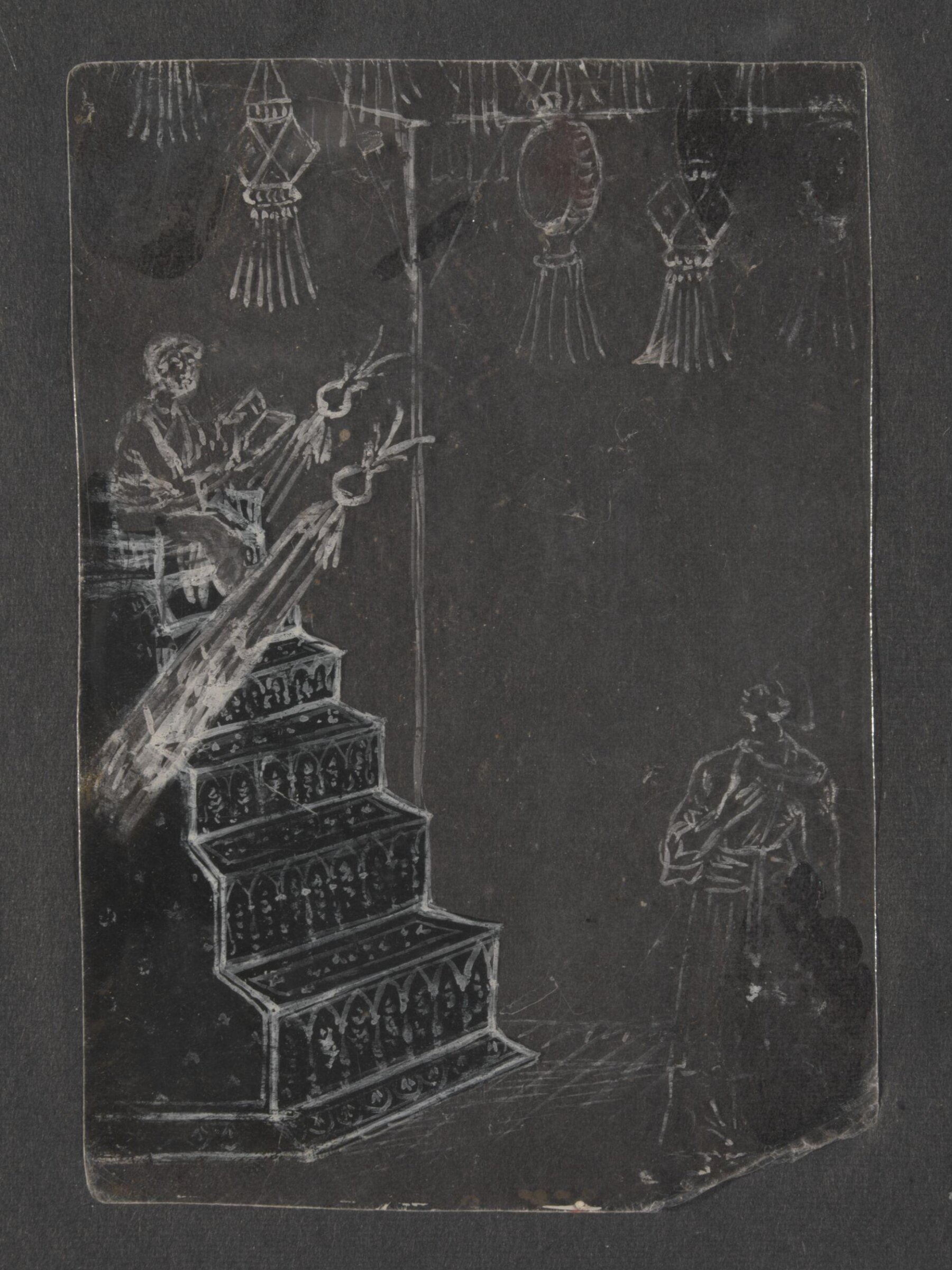 One of forty-five drawings of Muharram scenes, occupations, festivals and ceremonies., ca.1800