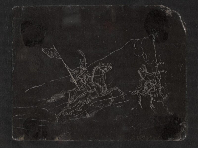 One of twenty-seven paintings, mainly depicting hunting scenes.