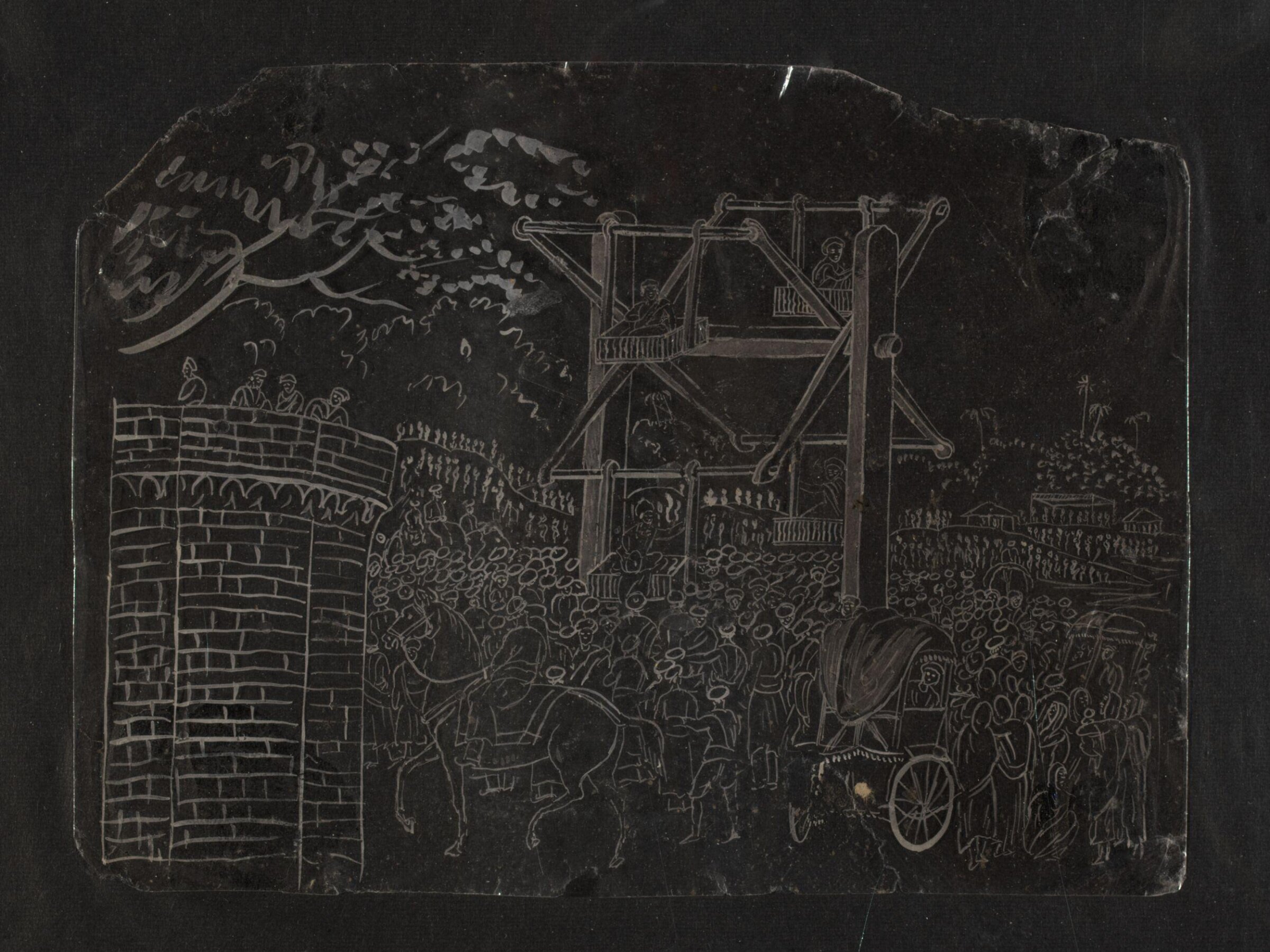 One of Thirty-two paintings depicting festivals, ceremonies and occupations., ca.1800