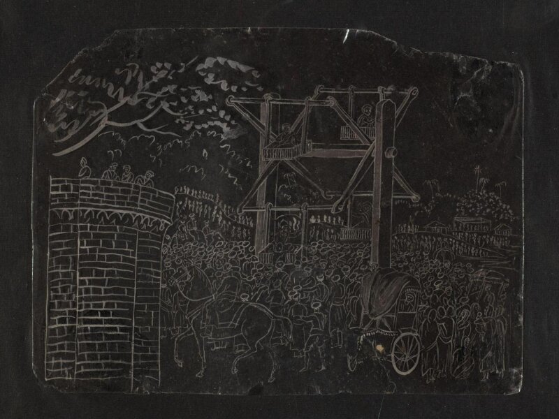 One of Thirty-two paintings depicting festivals, ceremonies and occupations.