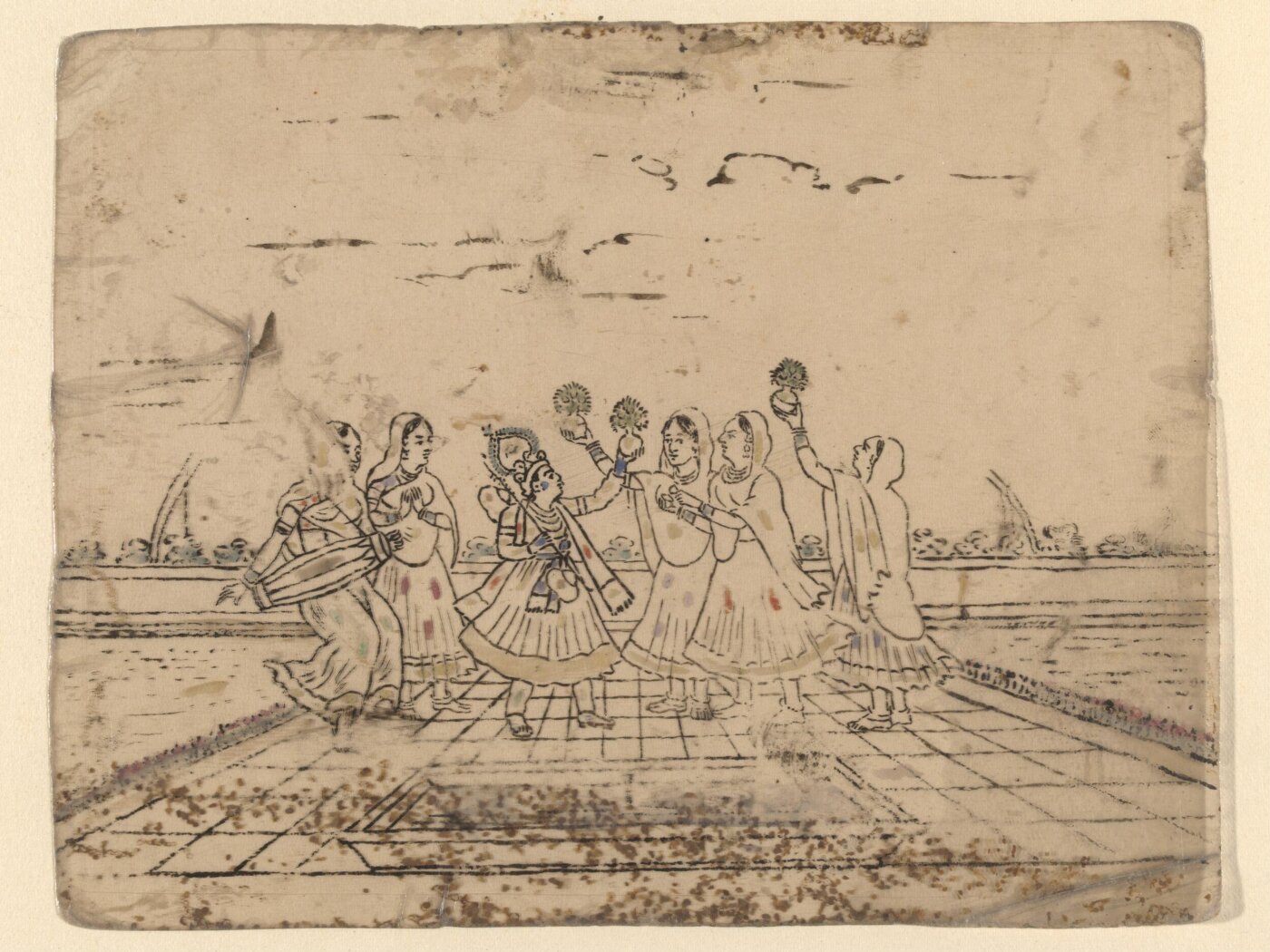 Unknown, One of sixty-three paintings depicting occupations, festivals and ships.