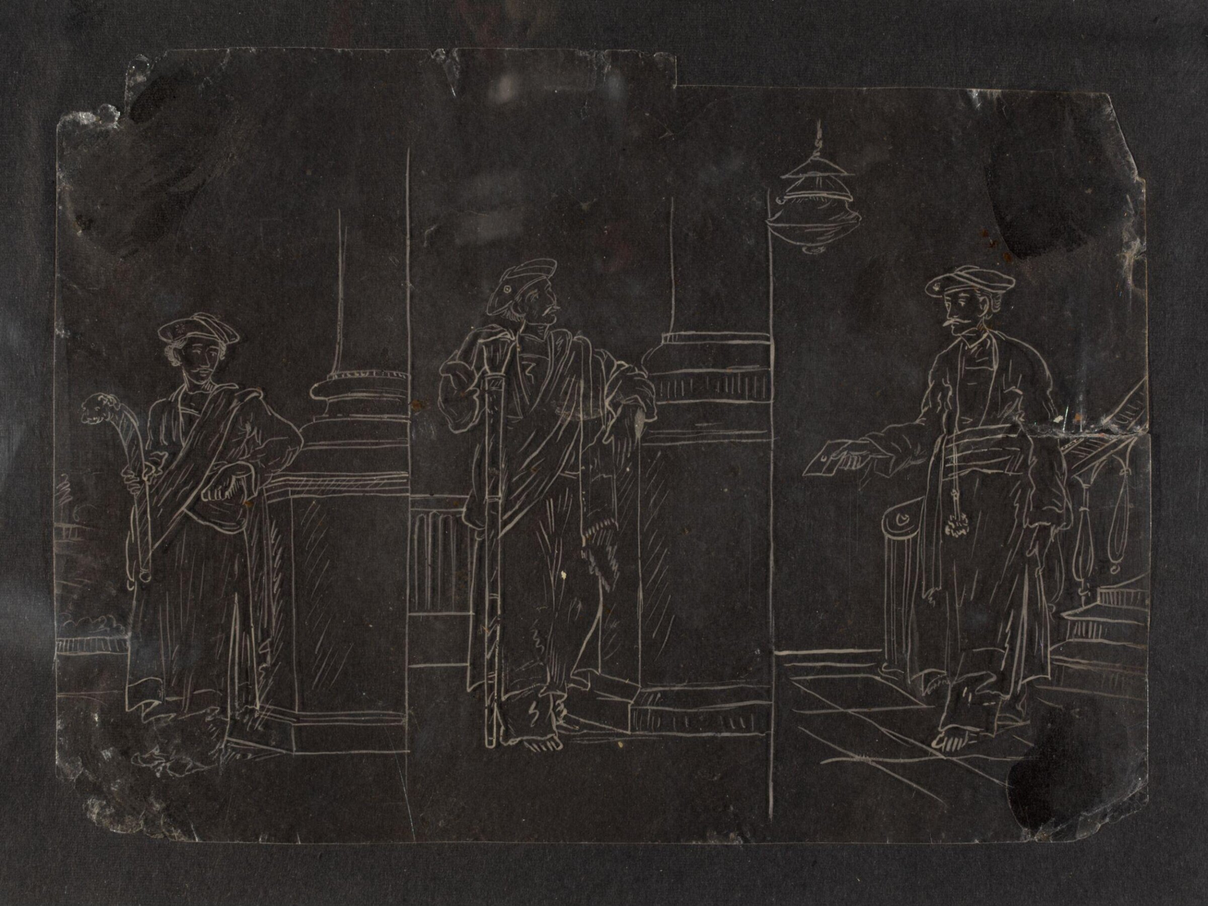 One of forty-five drawings of Muharram scenes, occupations, festivals and ceremonies., ca.1800