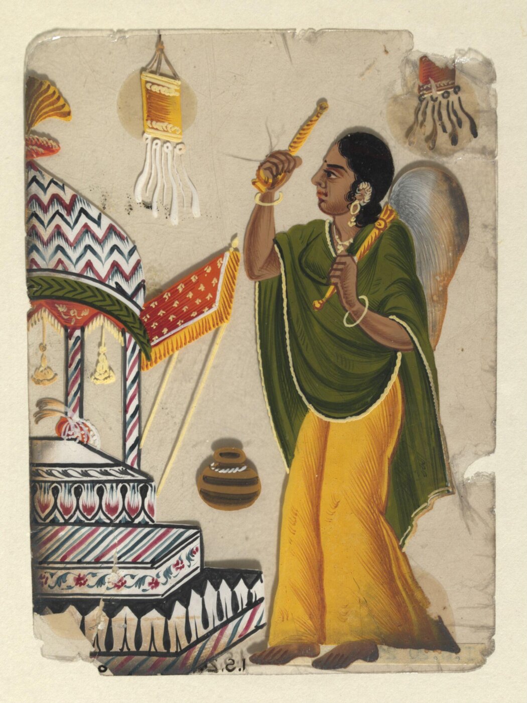 Unknown, One of forty paintings illustrating modes of transport, occupations, entertainers, ascetics and Muharram subjects.