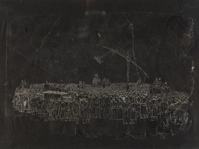 One of Thirty-two paintings depicting festivals, ceremonies and occupations.