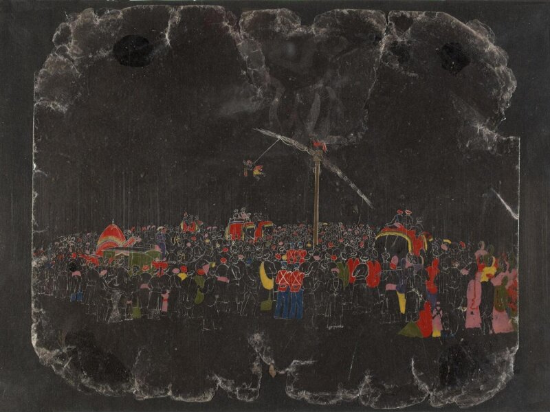 One of Thirty-two paintings depicting festivals, ceremonies and occupations.