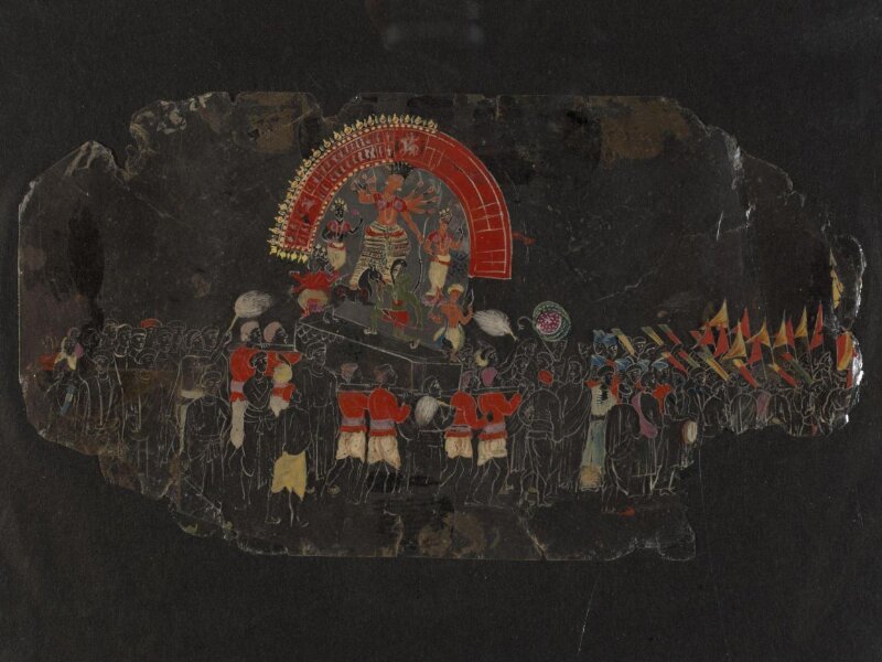 One of Thirty-two paintings depicting festivals, ceremonies and occupations.