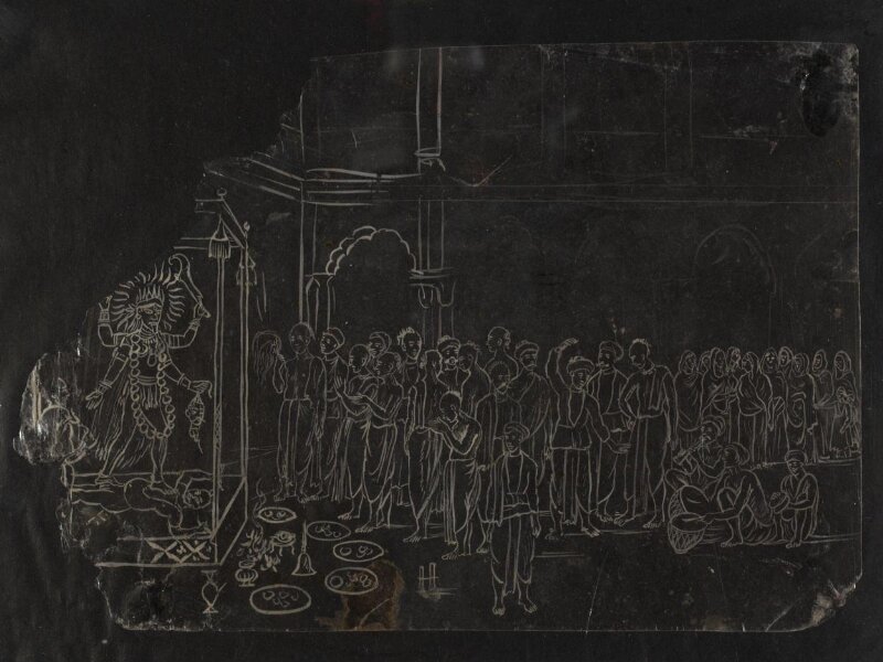 One of Thirty-two paintings depicting festivals, ceremonies and occupations.