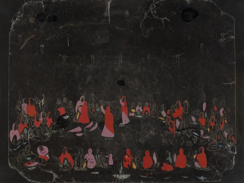One of Thirty-two paintings depicting festivals, ceremonies and occupations.