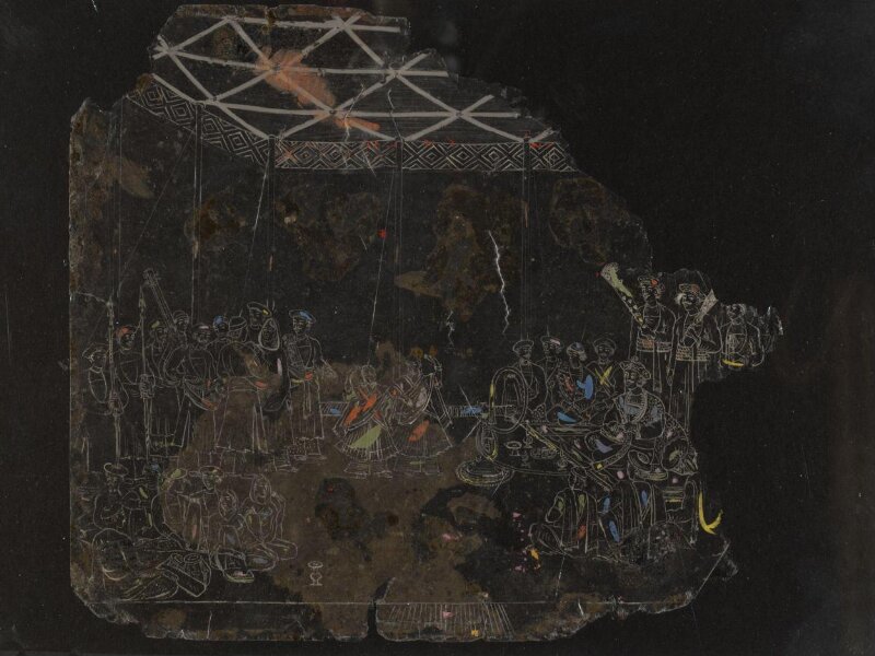 One of Thirty-two paintings depicting festivals, ceremonies and occupations.