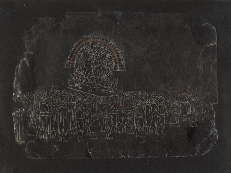 One of Thirty-two paintings depicting festivals, ceremonies and occupations.