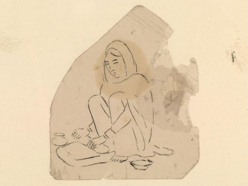One of sixty-three paintings depicting occupations, festivals and ships.