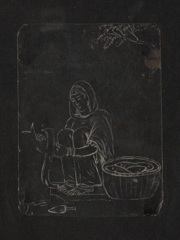 One of sixty-three paintings depicting occupations, festivals and ships.
