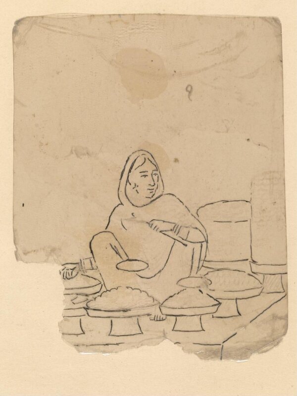 One of sixty-three paintings depicting occupations, festivals and ships.