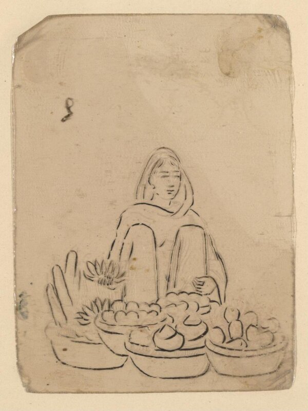 One of sixty-three paintings depicting occupations, festivals and ships.