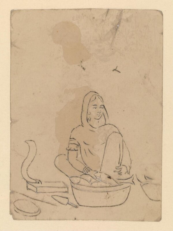 One of sixty-three paintings depicting occupations, festivals and ships.