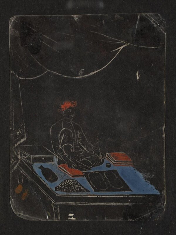 One of sixty-three paintings depicting occupations, festivals and ships.