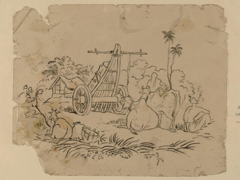 One of sixty-three paintings depicting occupations, festivals and ships.