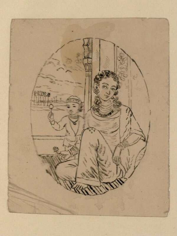 One of sixty-three paintings depicting occupations, festivals and ships.
