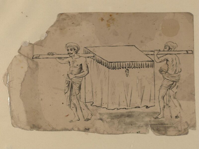 One of sixty-three paintings depicting occupations, festivals and ships.