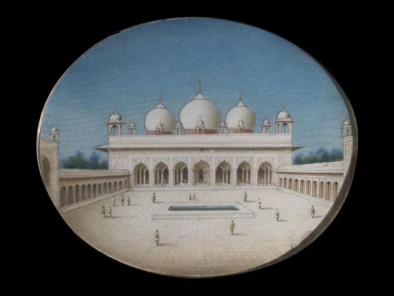 One of Sixteen views of monuments in Delhi, Agra, Amritsar, Lucknow and South India.