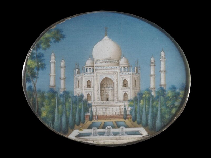 One of Sixteen views of monuments in Delhi, Agra, Amritsar, Lucknow and South India.
