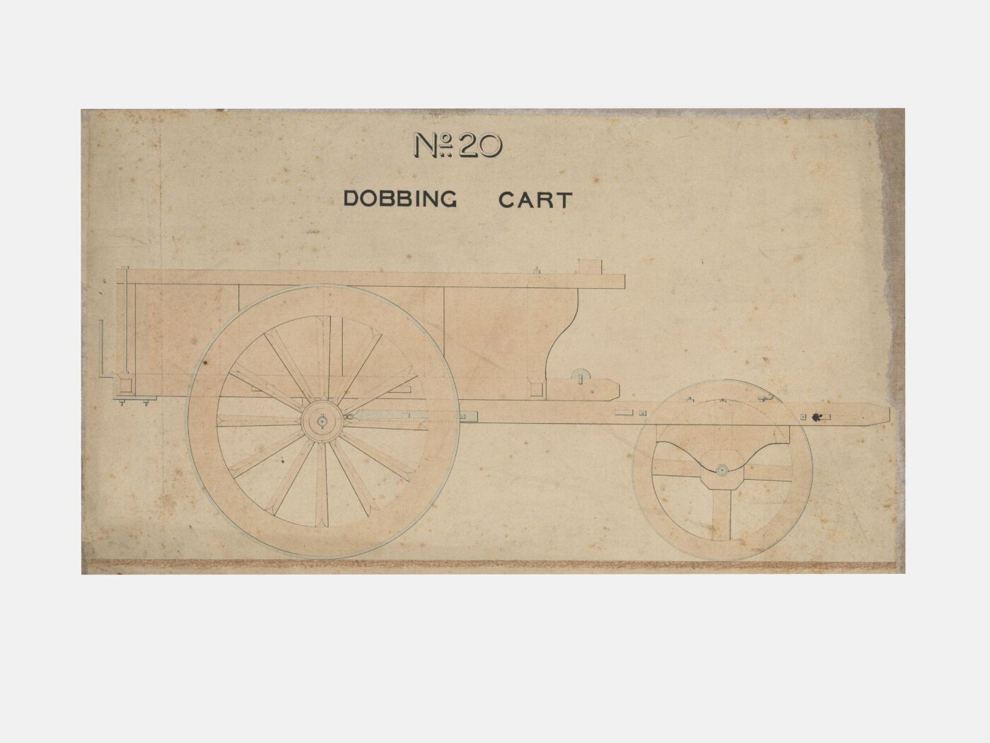 Unknown, One of twenty-one drawings of various types of indigenous conveyance in Poona showing side view and section.