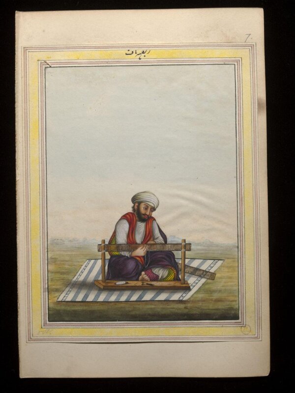 An album containing fifty-three drawings depicting occupations.