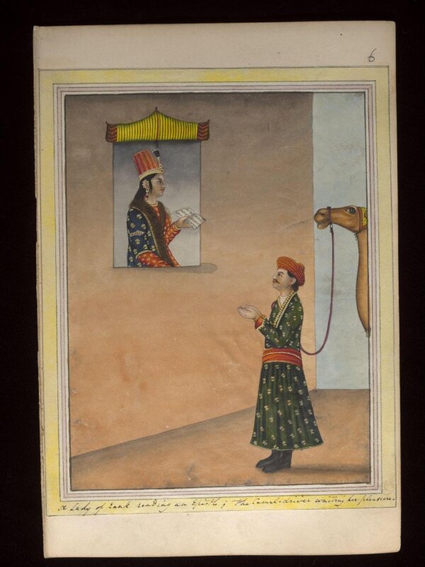 An album containing fifty-three drawings depicting occupations.