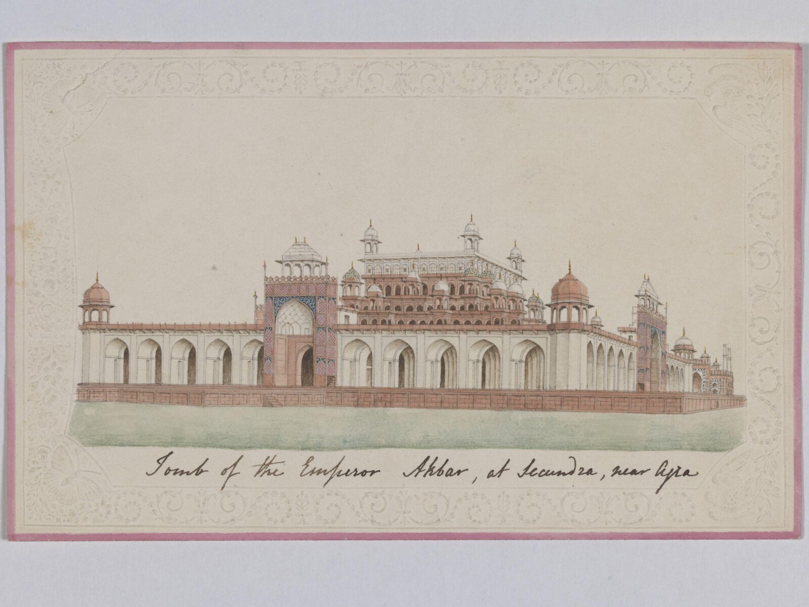Akbar's mausoleum, Sikandra, ca.1820