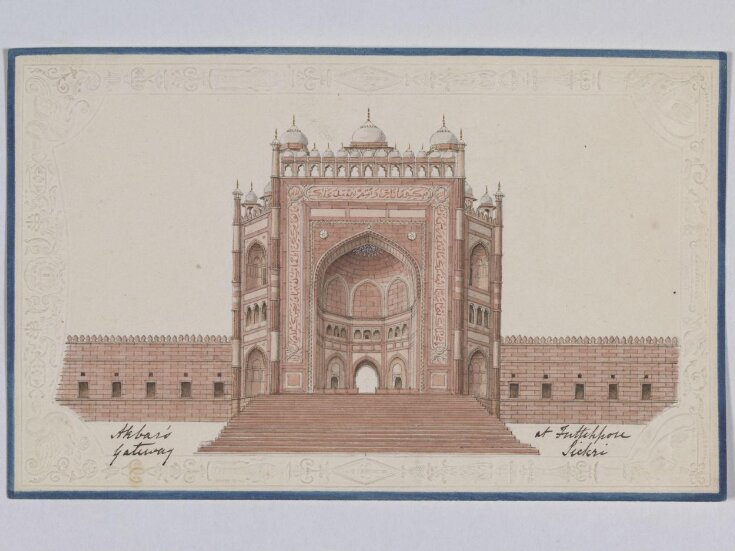 Mosque of Dargah at Fatehpur Sikri vintage engraved illustration Le Tour  du Monde Travel Journal 1872 Stock Photo  Alamy