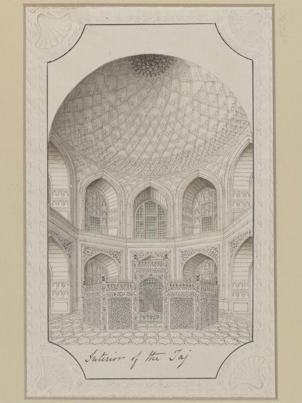 Interior of the Taj Mahal, Agra.
