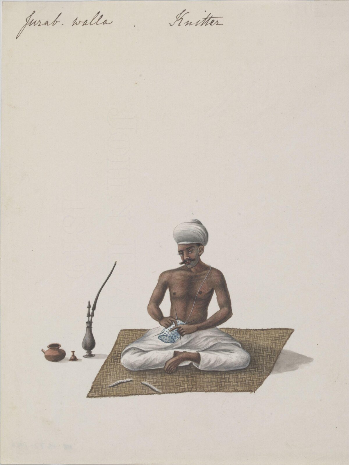 A knitter, ca. 1826