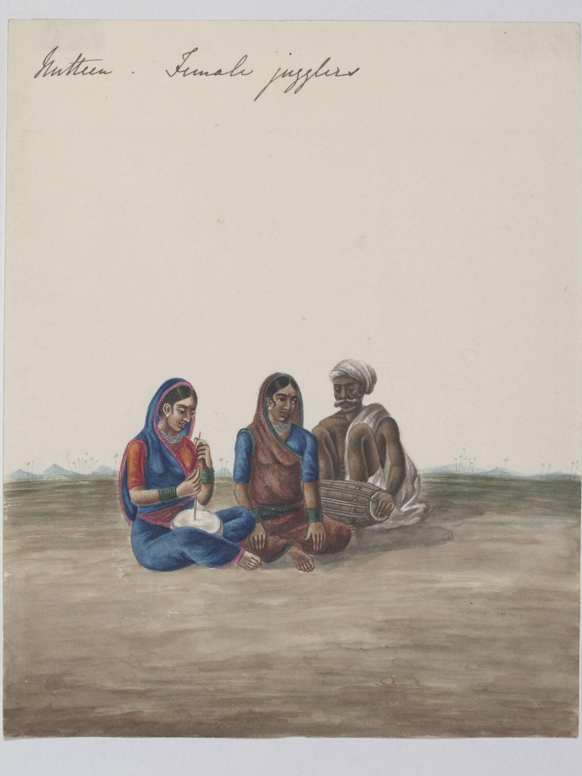 Three entertainers, ca. 1826