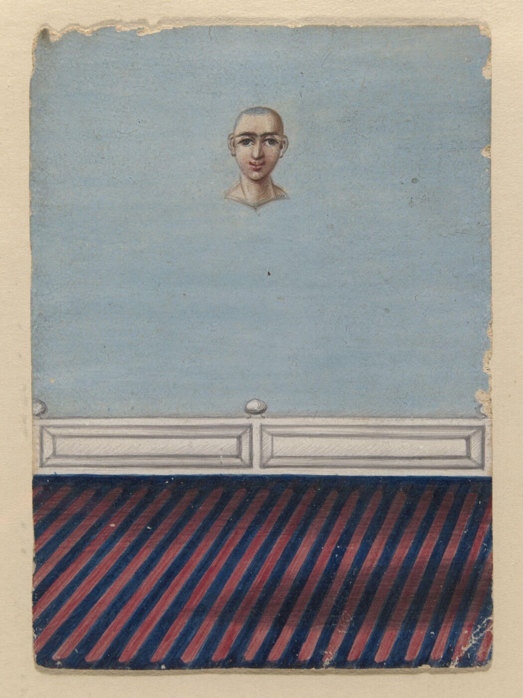 Unknown, One of four costume cards and seven mica overlays.