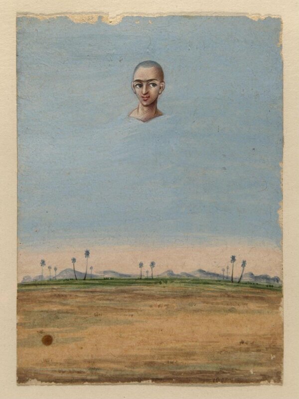 One of four costume cards and seven mica overlays.