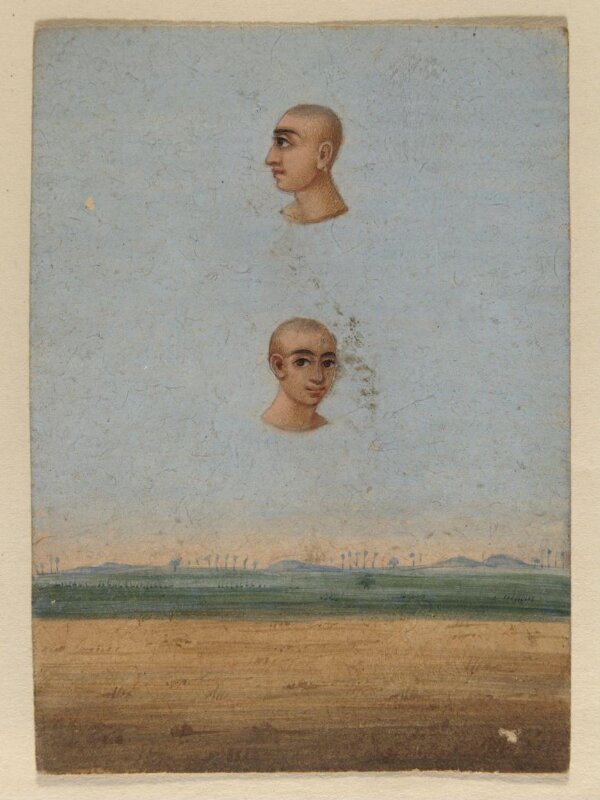 One of four costume cards and seven mica overlays.