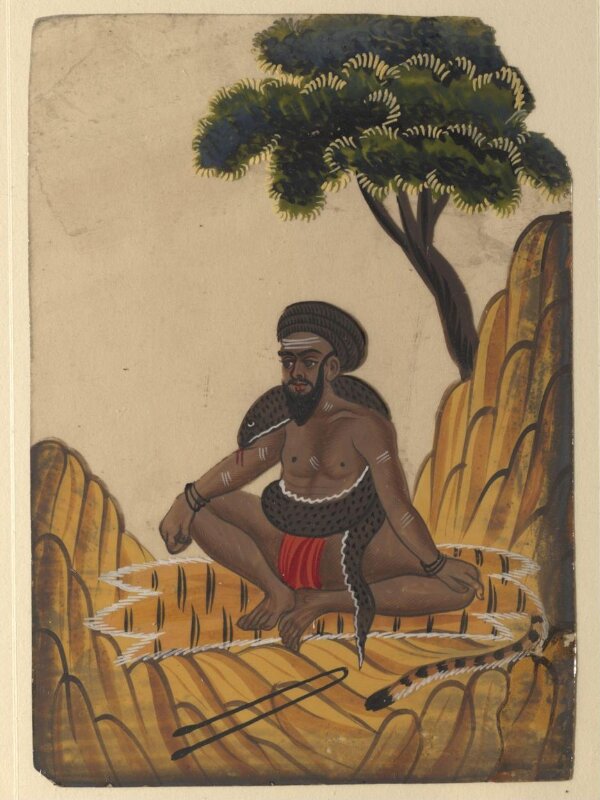 One of forty paintings illustrating modes of transport, occupations, entertainers, ascetics and Muharram subjects.
