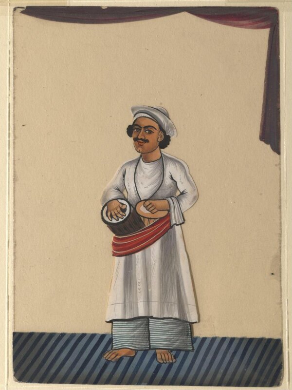 One of forty paintings illustrating modes of transport, occupations, entertainers, ascetics and Muharram subjects.